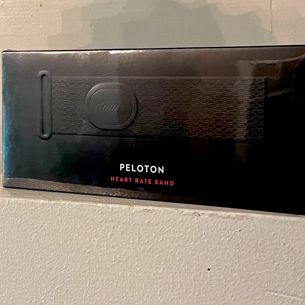 Peloton Heart Rate Band sealed in box.